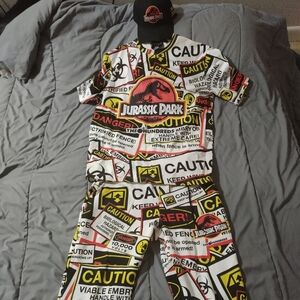 Jurassic Park Graphic T-Shirt and Pants Set